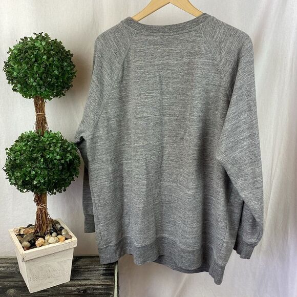 Wildfox Gray Pour Favor Long Sleeve Sweatshirt L - Picture 3 of 6